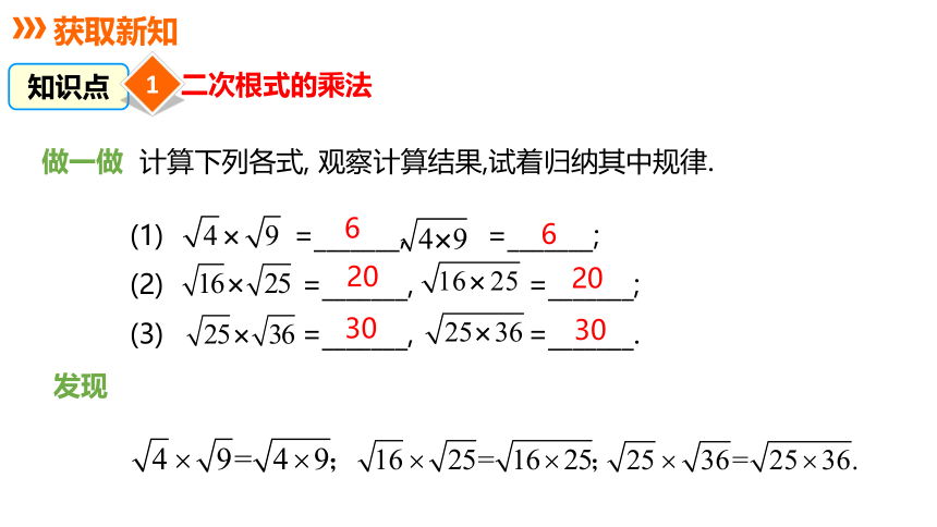 冀教版数学八年级上册同步课件：15.2 二次根式的乘除运算(共29张PPT)