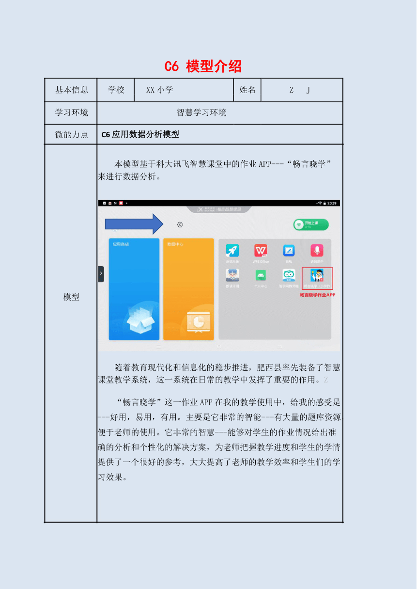 小学音乐-C6应用数据分析模型-模型介绍【2.0微能力认证获奖作品】