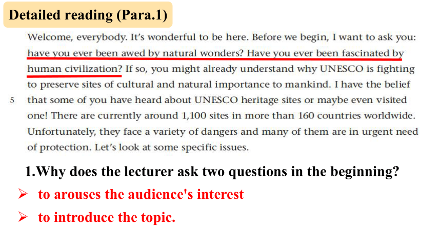 牛津译林版（2020）选择性必修第三册Unit4 Protecting our heritage sites Welcome to the unit&Reading课件（共30张PPT，内嵌视频）