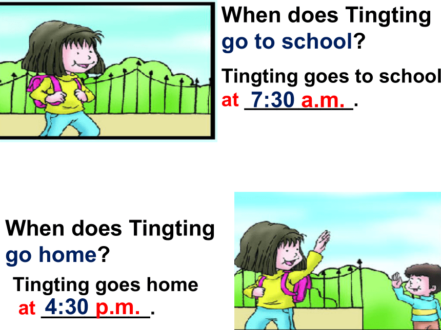 Unit 2  lesson 1 When Do You Get up  课件(共14张PPT)