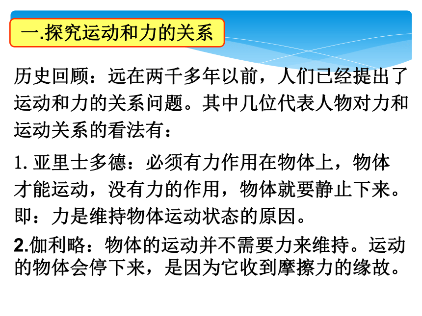 沪粤版八年级下册7.3探究物体不受力时怎样运动（共14张PPT）