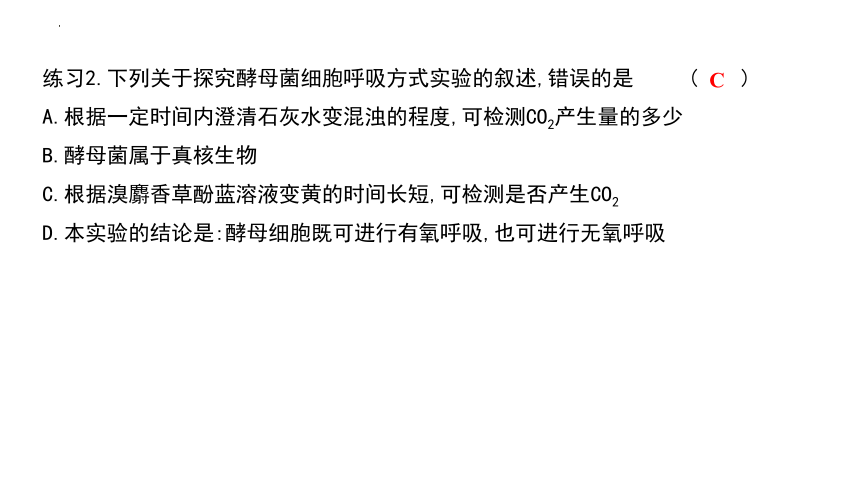 5.3.1 细胞呼吸的原理和应用课件-2022-2023学年高一上学期生物人教版（2019）必修1  课件 (共21张PPT)