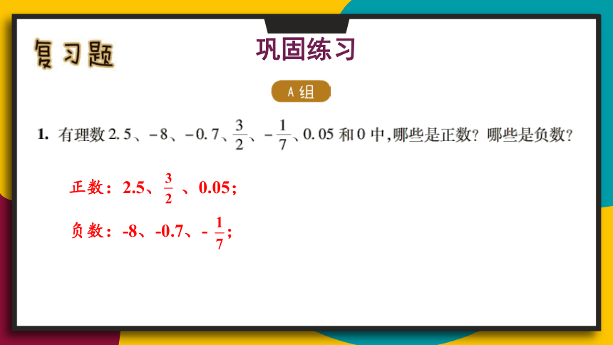 七年级上册地数学课件-第2章 有理数 复习题 华师大版（共31张ppt）