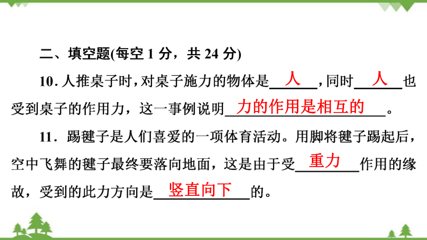 粤沪版物理八年级下册 第6章　《力和机械》单元测试题  课件(共35张PPT)