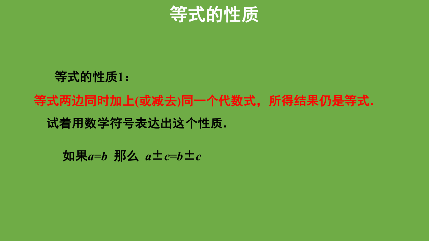 5.1《认识一元一次方程》第2课时教学课件 (共25张PPT)数学北师大版 七年级上册