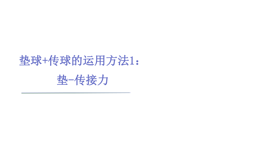 第五章 排球-垫球+传球的运用方法 教学课件15张