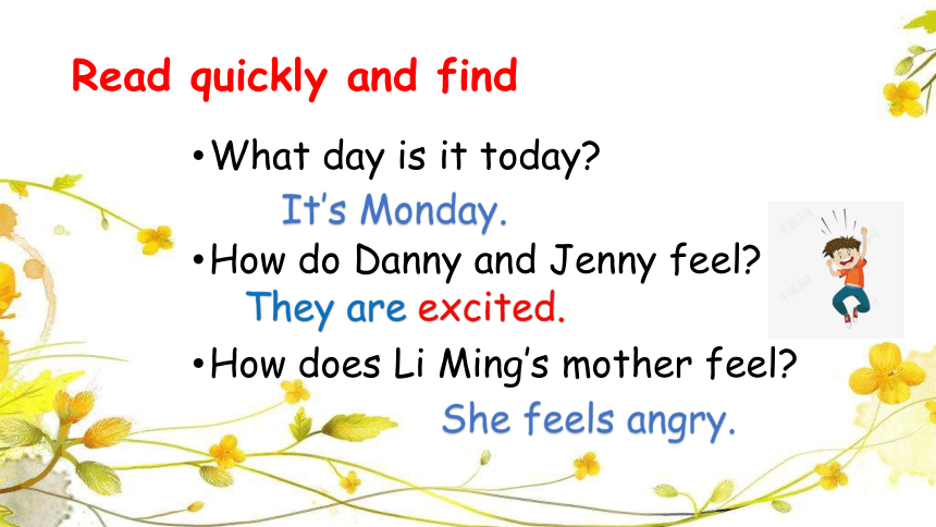 Unit 1 Lesson 1 I am excited 课件(共20张PPT)