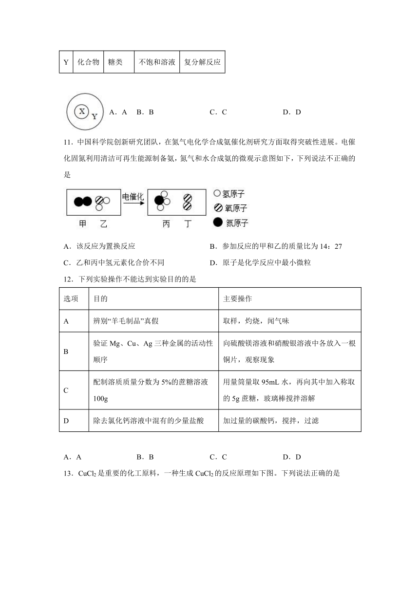 2023年湖北省潜江天门仙桃江汉油田中考三模化学试题（word  含答案解析）