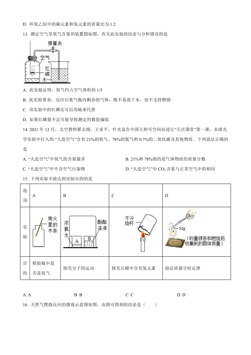 河北省唐山市路北区2022-2023学年九年级上学期期中化学试题  (含答案)