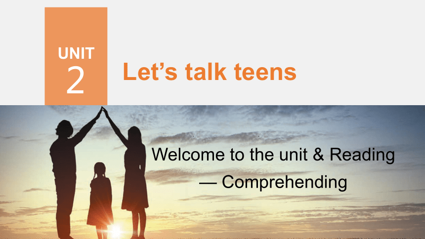 牛津译林版（2019）必修 第一册Unit 2 Let's talk teens Welcome to the unit & Reading— Comprehending课件(共30张PPT)