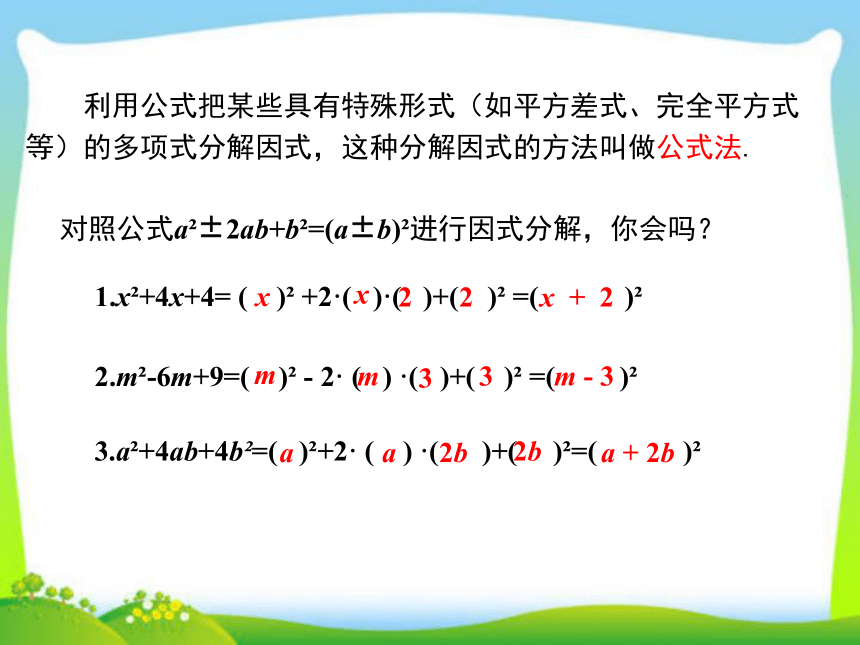 2020年华东师大版八年级上数学课件 12.5 因式分解（第2课时） （16张PPT）