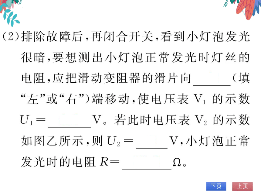 【人教版】物理九年级全册 第17章 专题十 多种方法测量电阻  习题课件