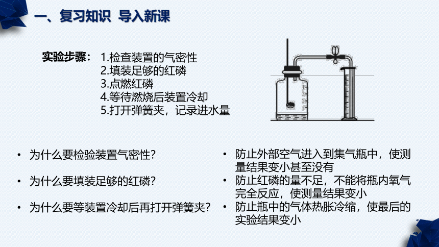 鲁教版（五四制）八年级化学 4.1.2空气的成分(共26张PPT)