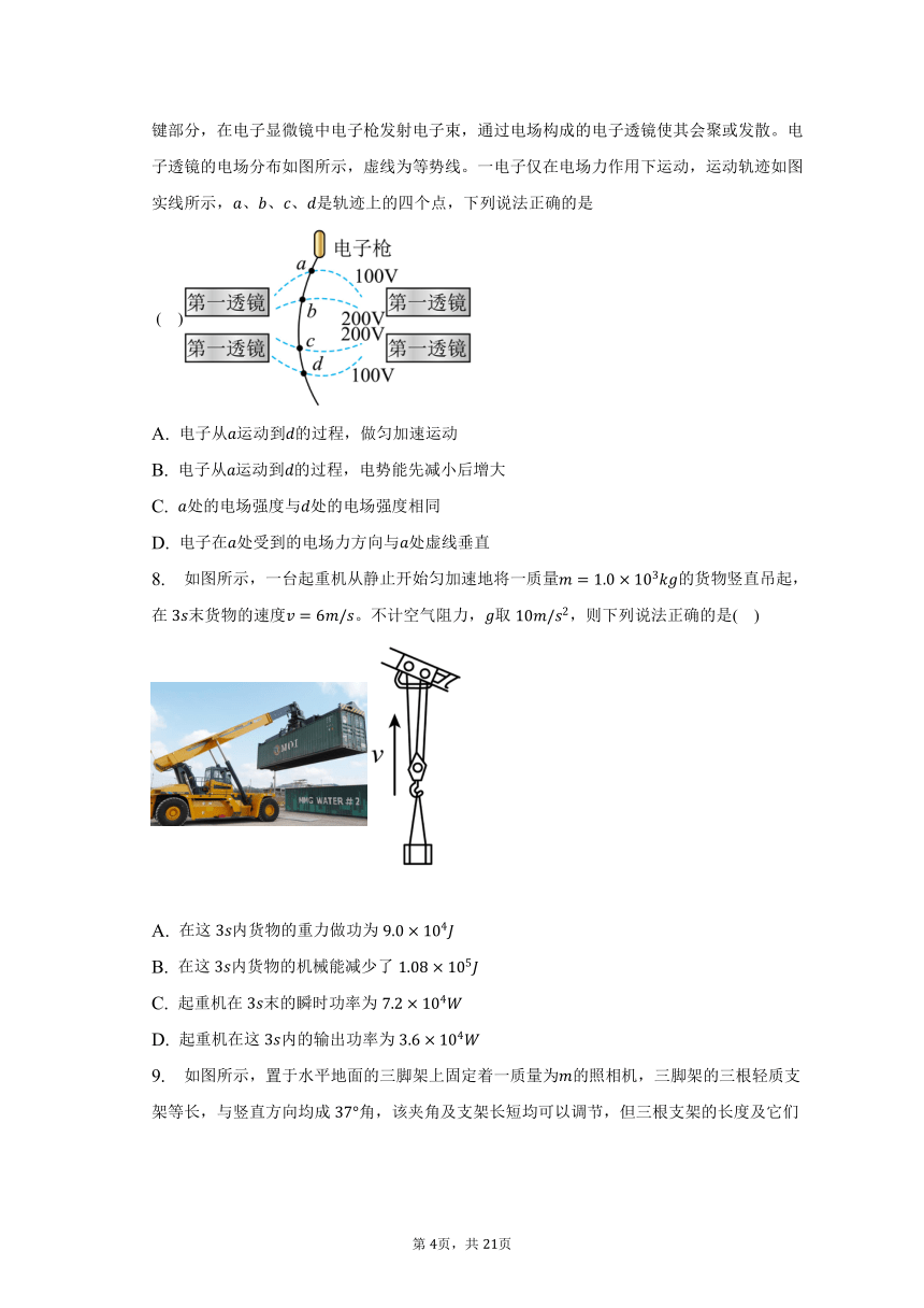 2022~2023学年湖南省岳阳市高三（第一次）模拟考试物理试卷（含解析）