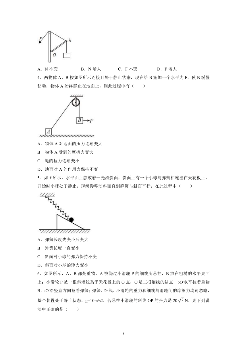 3.5 共点力的平衡专项训练（Word版无答案）