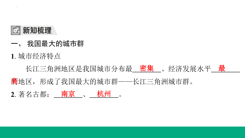 7.2第2课时　我国最大的城市群　水乡的文化特色与旅游课件(共21张PPT) 人教版八年级下册