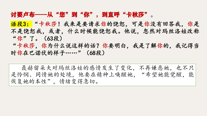 9《复活》课件(共36张PPT) 2022-2023学年统编版高中语文选择性必修上册