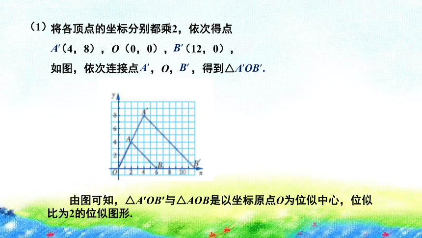 湘教版数学九上3.6 位似 第2课时  平面直角坐标系中的位似课件（17张PPT)