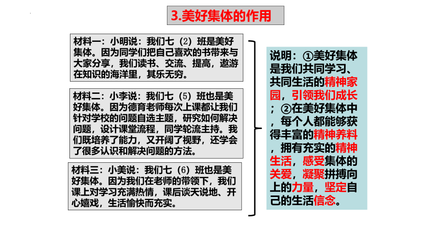 （核心素养目标）8.1 憧憬美好集体 课件(共22张PPT)-2023-2024学年统编版七年级道德与法治下册