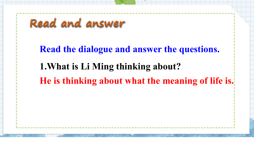 Unit 2 Lesson 7 What Is the Meaning of Life课件(30张PPT)