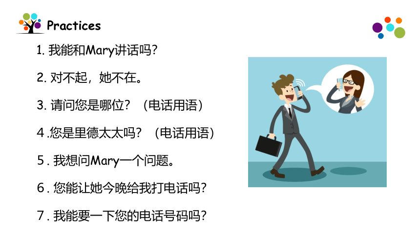 Lesson 1   May I speak to Mary课件（42张PPT)