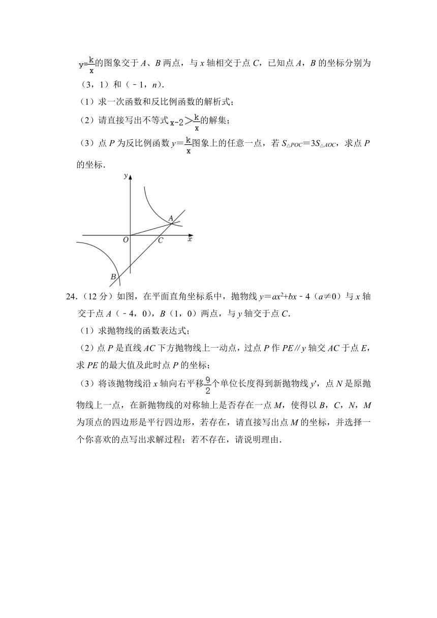 2024年山东省临沂实验中学中考数学调研试卷（3月份）（含解析）