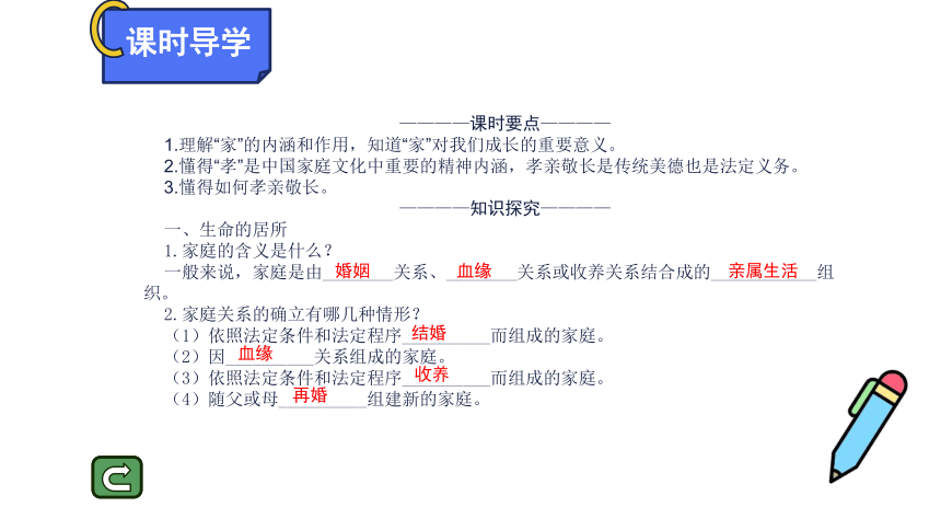 （核心素养目标）7.1 家的意味 学案课件(共18张PPT) 统编版道德与法治七年级上册