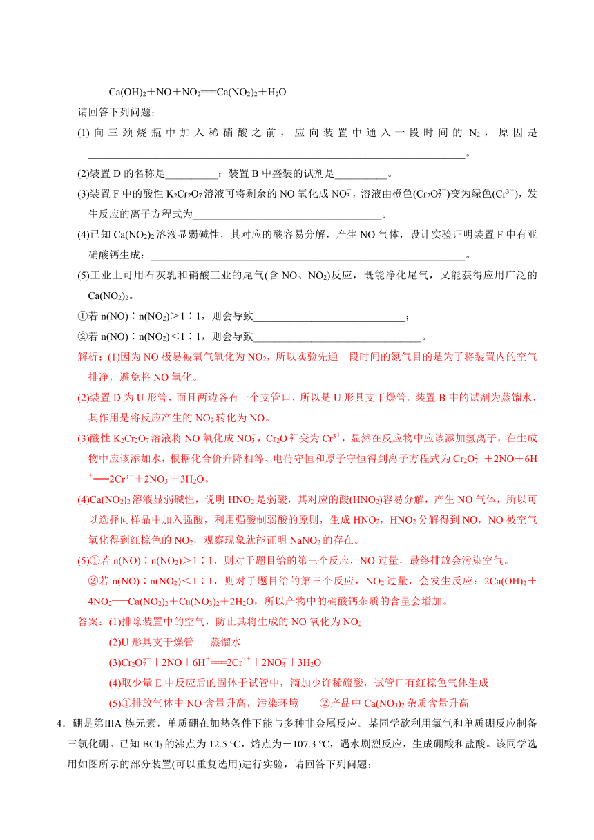 高考化学一轮专题训练24  综合实验题（解析版）