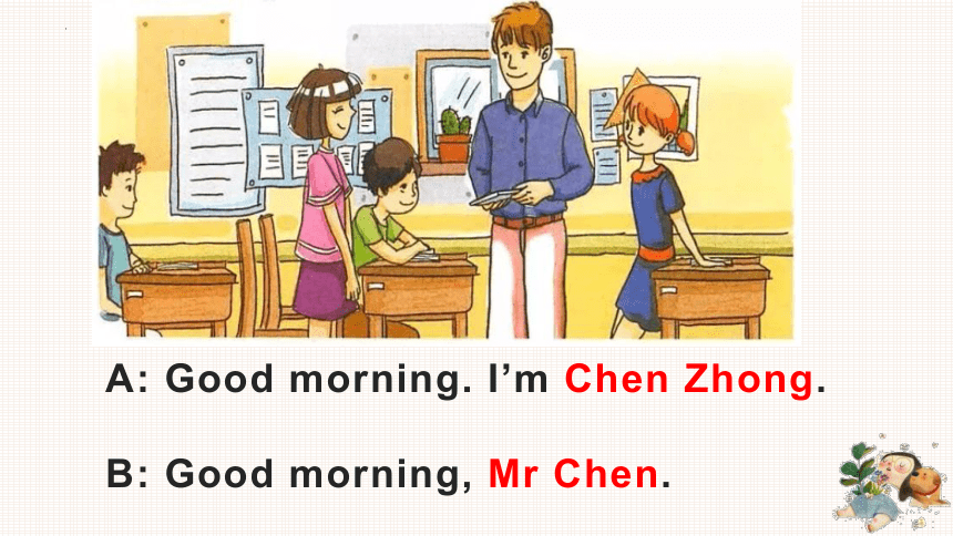 Starter Module 1 Unit 2  Good morning. I'm Chen Zhong.课件(共25张PPT，内嵌音频) 2022-2023学年外研版英语七年级上册