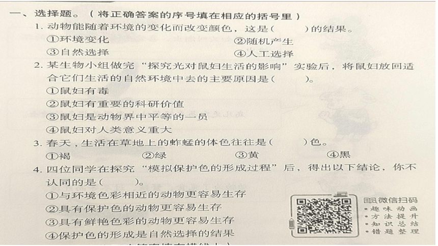 人教鄂教版（2017秋）六年级下册科学第一单元生物与环境 （复习课件）(共21张PPT)