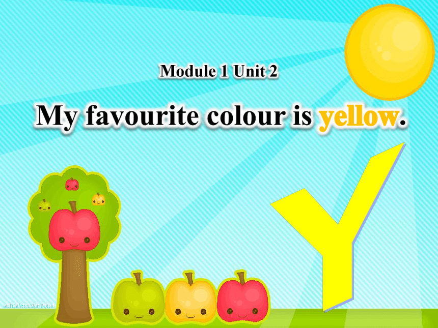 Module 1 Unit 2 My favourite colour is yellow课件(共16张PPT)