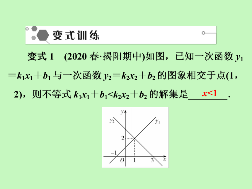 2020-2021学年北师版八年级数学下册同步训练课件  第2章  第16课时　一元一次不等式与一次函数(1)（共18张ppt）