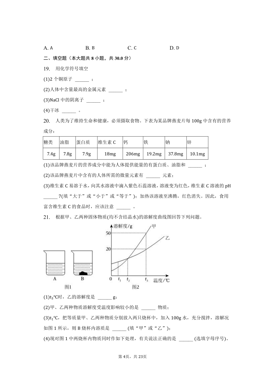 2023年湖南省益阳市安化县中考化学二模试卷（含解析）