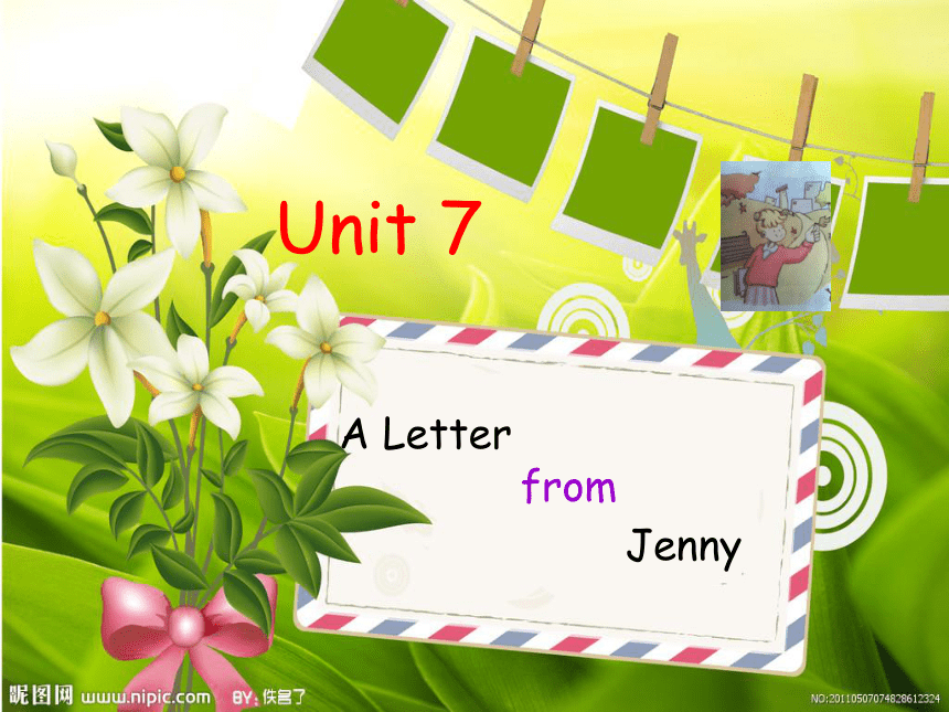 教科EEC版六年级下册Unit7 A Letter from Jenny课件（15张）