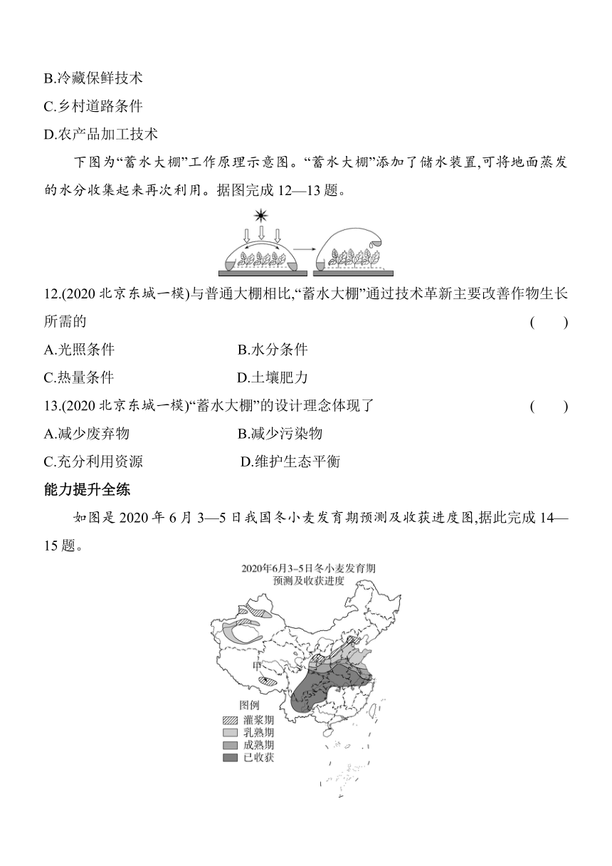 【推荐】中图版（北京）地理七年级下册5.1　农业的分布和发展同步练习（含解析）