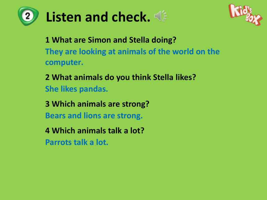 小学英语剑桥国际少儿英语(第二版) Level 3 7 World of animals Lesson 1 课件(共10张PPT)