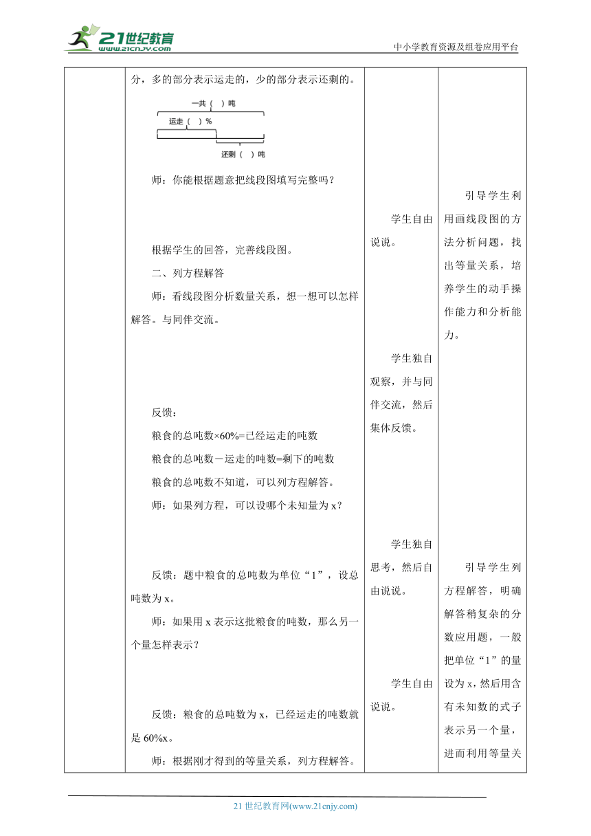 新课标核心素养目标苏教版六上6.8《列方程解决稍复杂的百分数实际问题（1）》教学设计