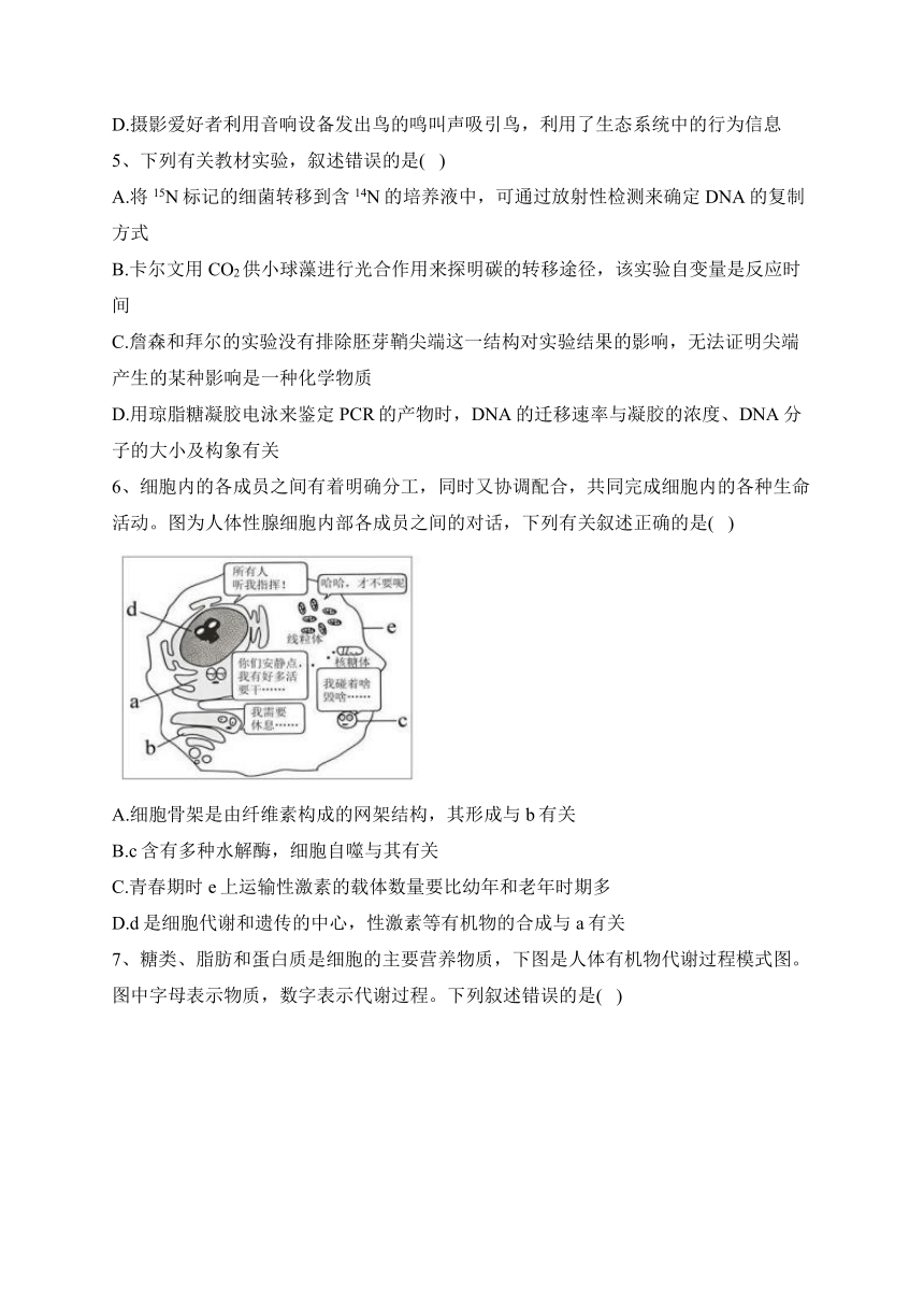 辽宁省丹东市2023届高三下学期总复习质量测试（二）生物试卷（word版含答案）