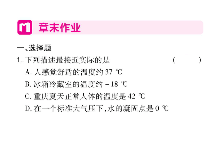 2021-2022学年八年级上册人教版物理习题课件 第三章 章末整理与复习(共30张PPT)