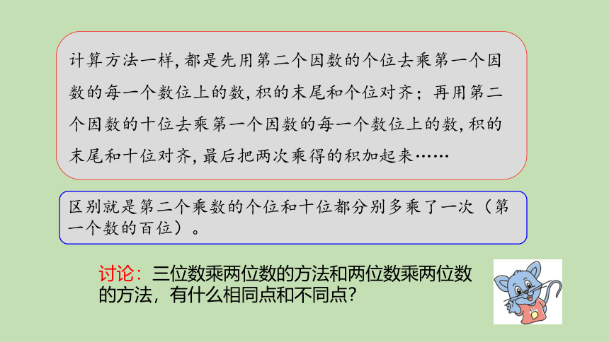 冀教版四年级数学下册3.1 三位数乘两位数课件（23张ppt）