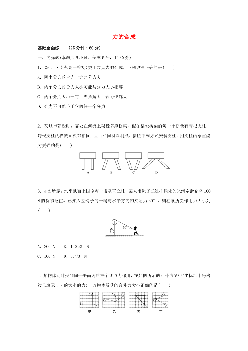 第三章 相互作用 3.4 力的合成（含解析）