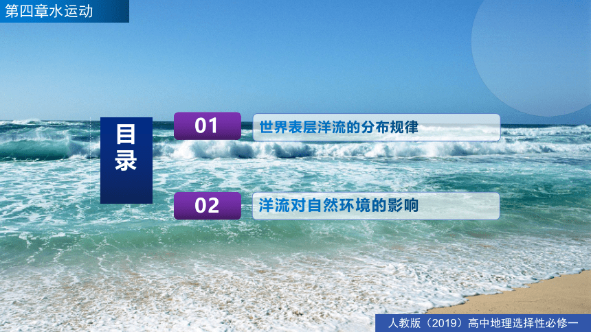 高二地理同步精品备课（人教版2019选择性必修1）4.2洋流（共45页PPT）
