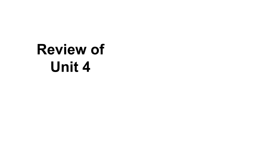 人教精通版（三年级起点）三年级上册Review of Unit 4复习课件（31张PPT)