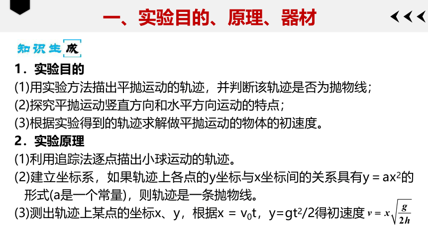 5.3实验：研究平抛运动1—2020-2021学年人教版高中物理必修二课件23张PPT