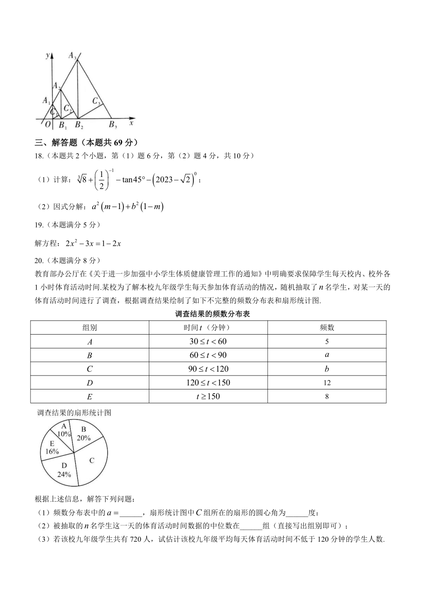 2023年黑龙江省齐齐哈尔市铁锋区中考二模数学试卷（含答案）