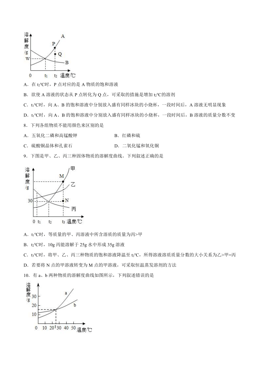 第八单元海水中的化学测试题(含答案)---2022-2023学年九年级化学鲁教版下册