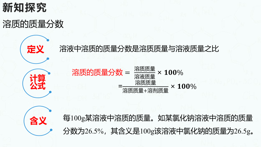 粤教版化学九年级下册同步课件：7.3  溶液浓稀的表示（第1课时）(共24张PPT)