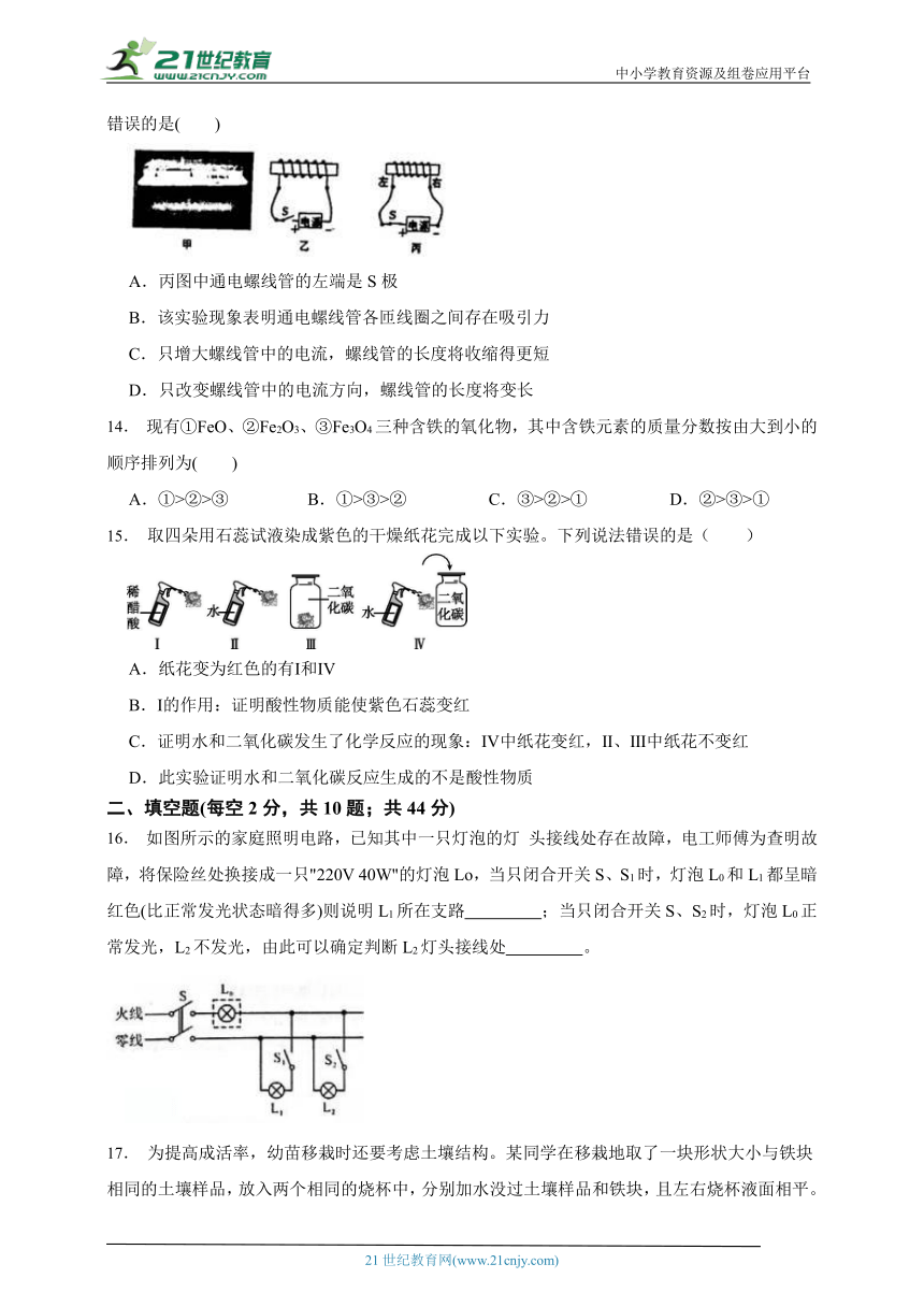 2023年科学中考模拟测试卷2 含解析（满分160分）