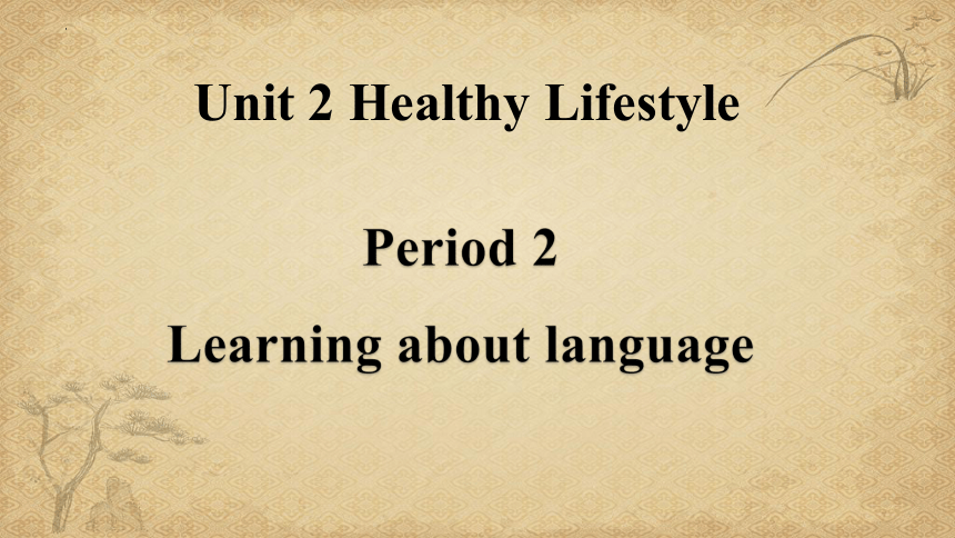 人教版（2019）  选择性必修第三册  Unit 2 Healthy Lifestyle  Learning About Language课件（共19张）