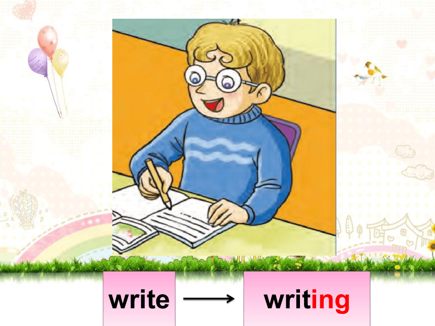 Unit 5 Peter is writing课件(共13张PPT)